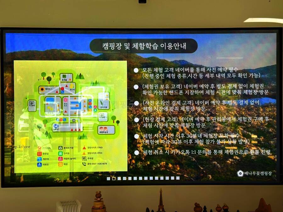 배나무꽃 캠핑장